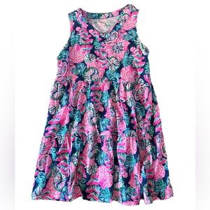 Lily Pulitzer Mini Lorina Dress in Oyster Bay Shroom with a View